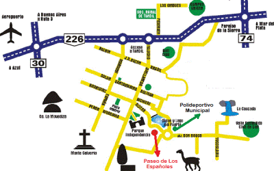 Como llegar al XXXVIII Campeonato Provincial de Cross Country.