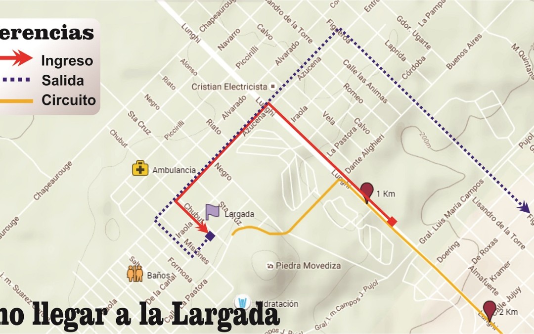 Como acceder a la línea de Largada y Llegada de Tandilia 2018