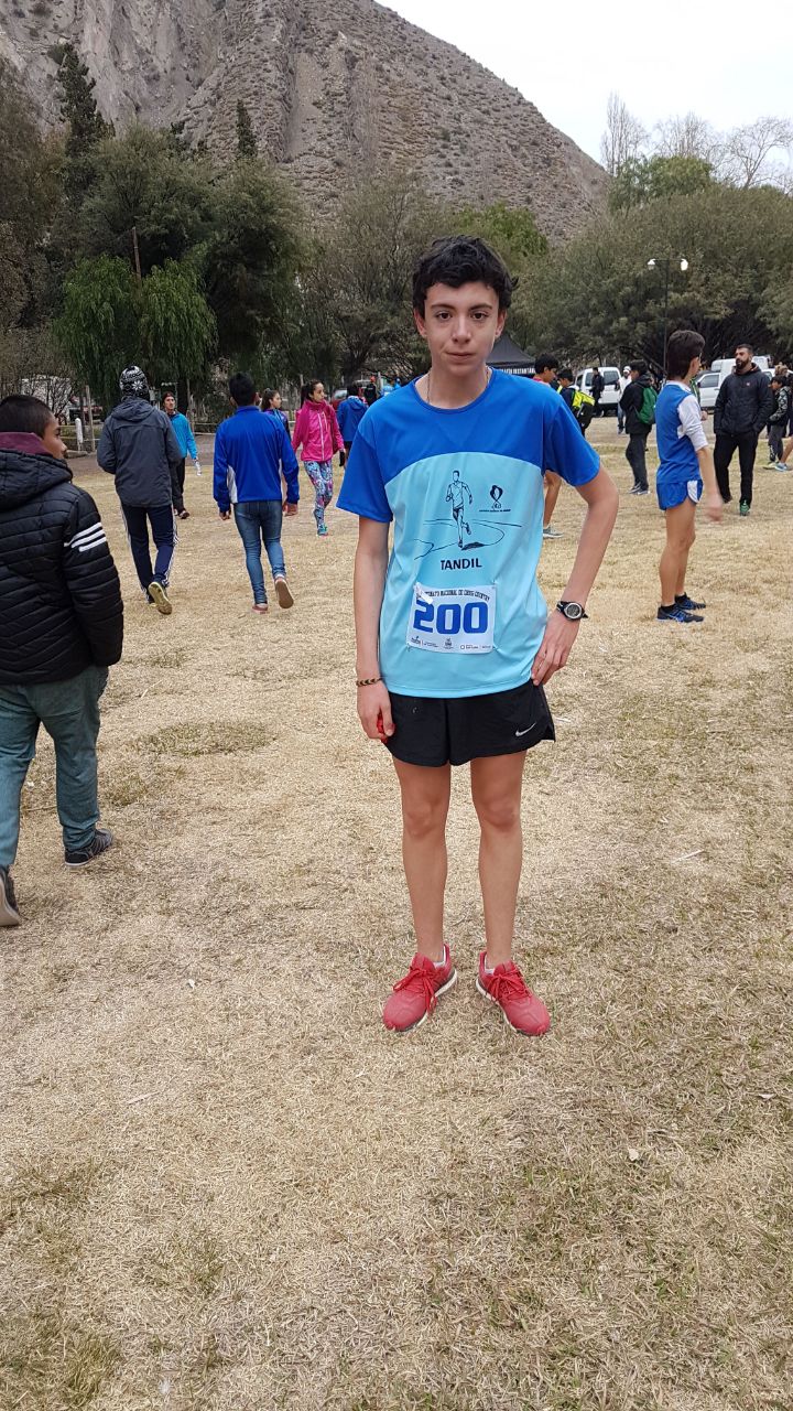 Manuel Federico en su debut en Campeonatos Nacionales.