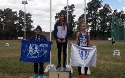 Fiamma Aguirre Oro y Récord Nacional, Magalí Dadario Bronce, en el Nacional U16