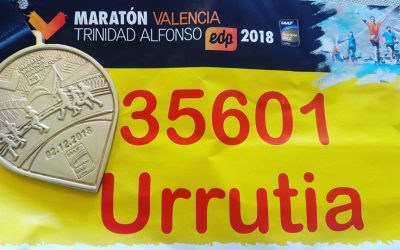 Muy buen resultado de Lujan Urrutia esta mañana en el Maratón de Valencia